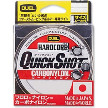 Леска YO-ZURI DUEL HARDCORE QUICK SHOT CARBONYLON 150м 6lb 0.205мм 3кг