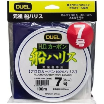 Леска YO-ZURI DUEL H.D.CARBON FUNE LEADER FLUORO100%/100m #3.0 6.0kg (0.285mm)